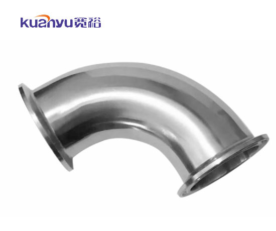 不銹鋼衛生級快裝90°彎頭配圖