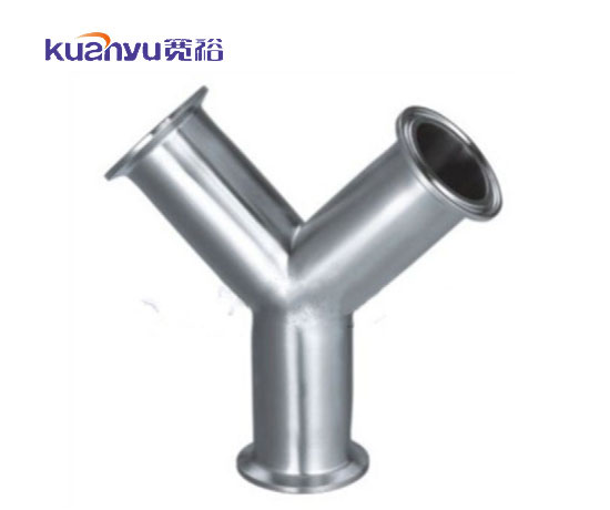 不銹鋼衛生級快接Y型三通配圖