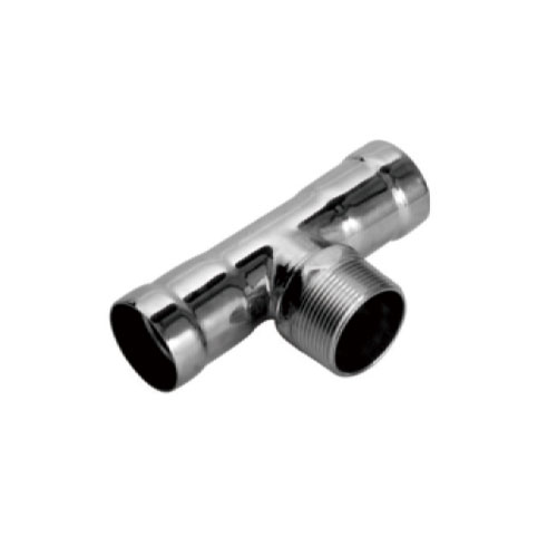 不銹鋼環壓外牙三通配圖